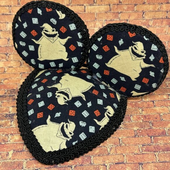 Nightmare Before Christmas Oogie Boogie HANDMADE Mouse Ear Hat/ Fascinator Hat - Picture 1 of 5